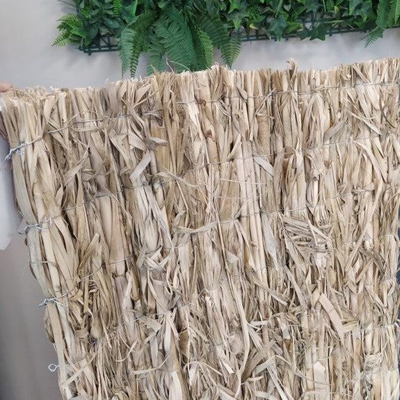 Caña con piel y hojas